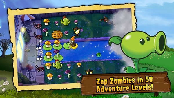 绿色植物大战僵尸plants vs zombies free)